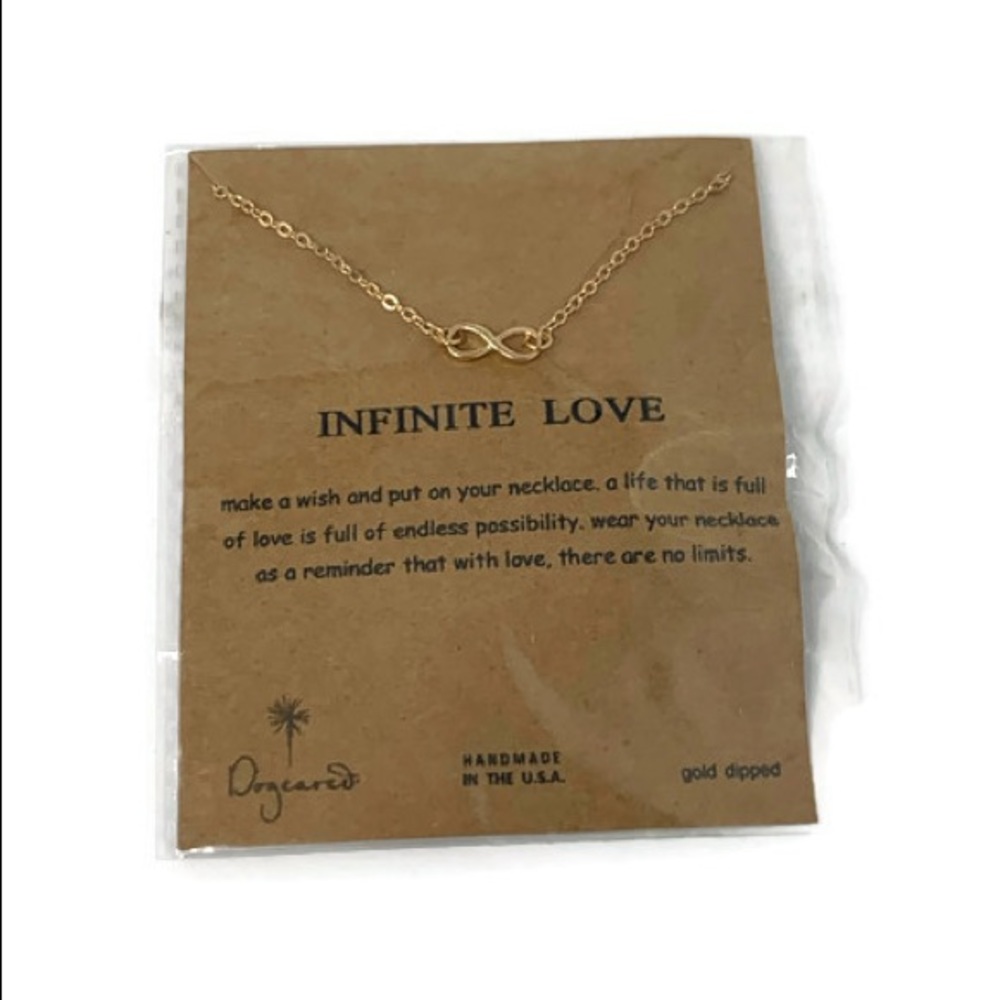 💕♥️Dogeared♥️💕Gold Dipped Infinity Necklace